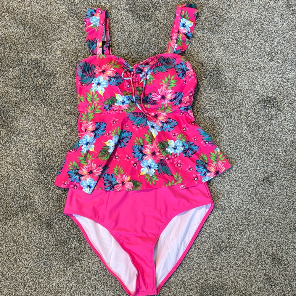 New Plus 1X Tankini Swimsuit